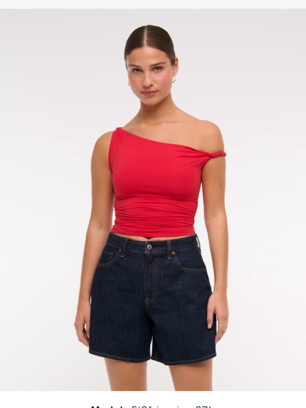 Abercrombie & Fitch The Loose Shorts Women’s 28 Curve Love High Rise Denim Y2K